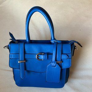 Charming Charlie Blue Purse with Detachable Crossbody Strap